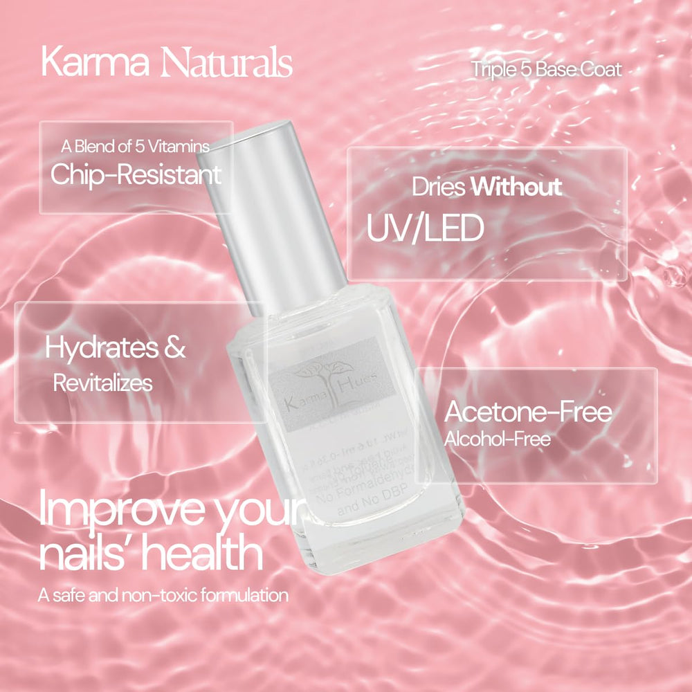 Texture des ongles renforcée grâce à cette base protectrice