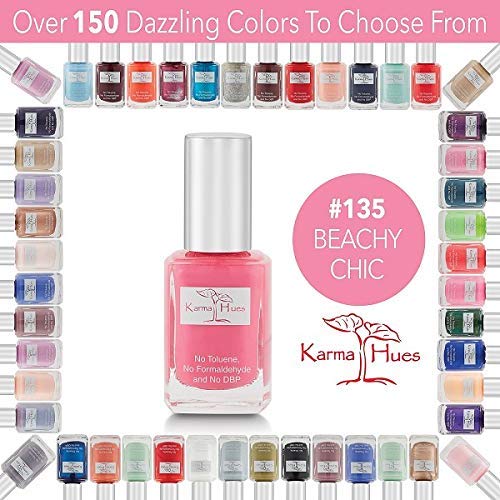 Vernis Karma Organic échantillon nuancier couleurs, teintes riches et uniformes.