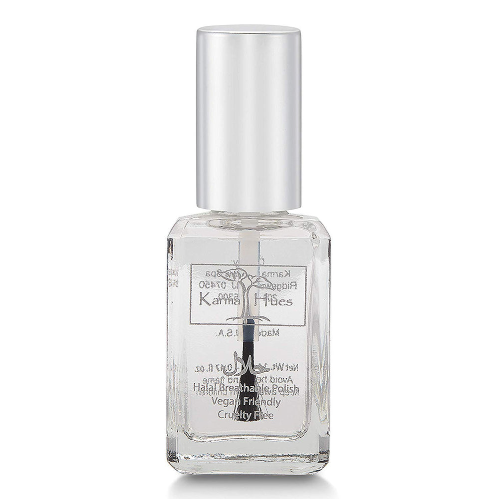 Vernis Karma Organic halal respirant en bouteille pour des ongles élégants et durables.