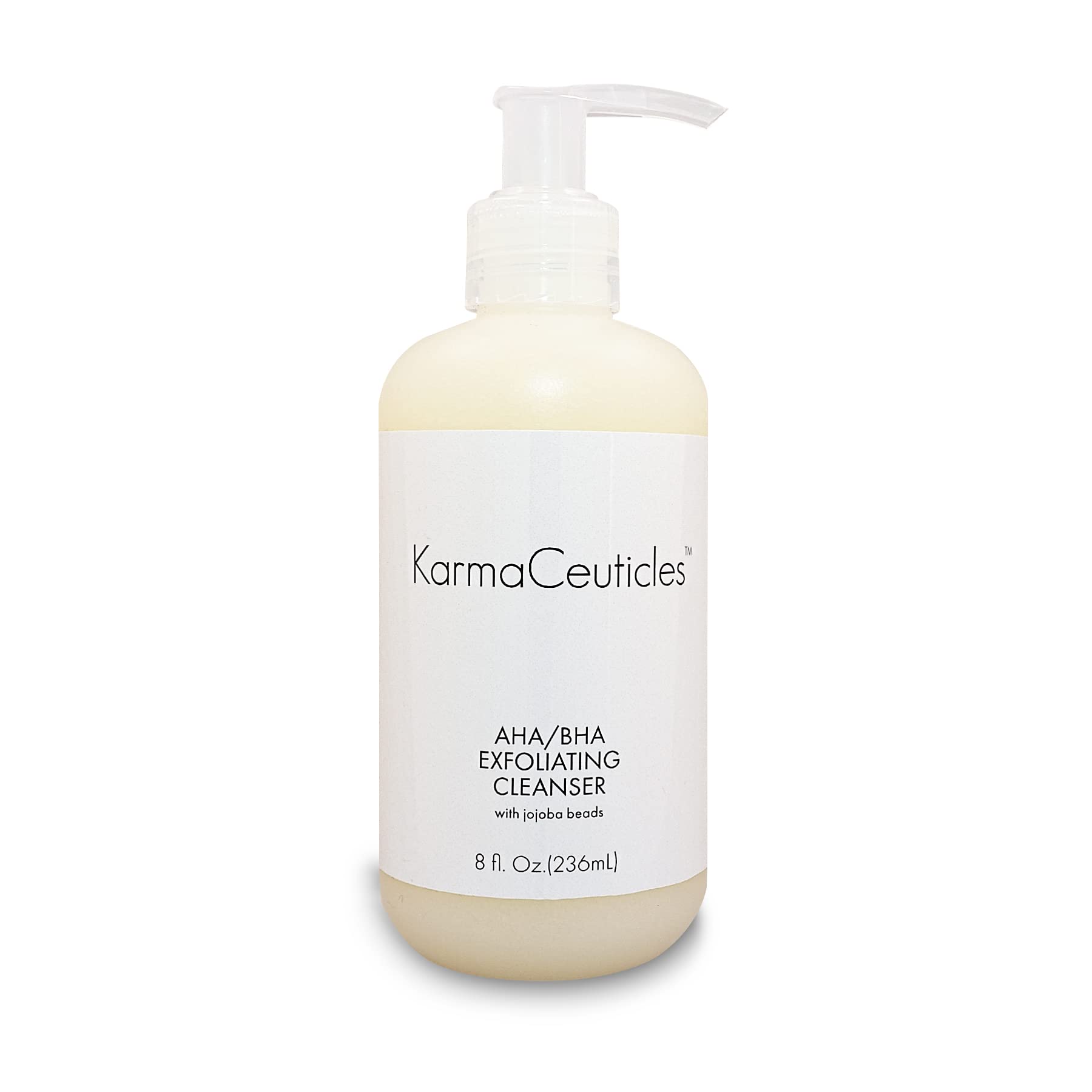 KarmaCeuticles: bouteille nettoyant exfoliant AHA/BHA pour peau rafraîchie