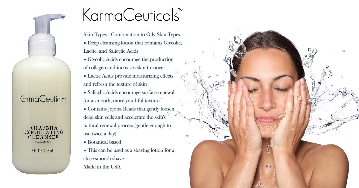 KarmaCeuticles: texture-crème exfoliante démontrant une application douce