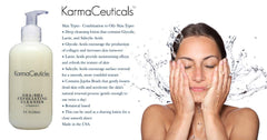 KarmaCeuticles: texture-crème exfoliante démontrant une application douce