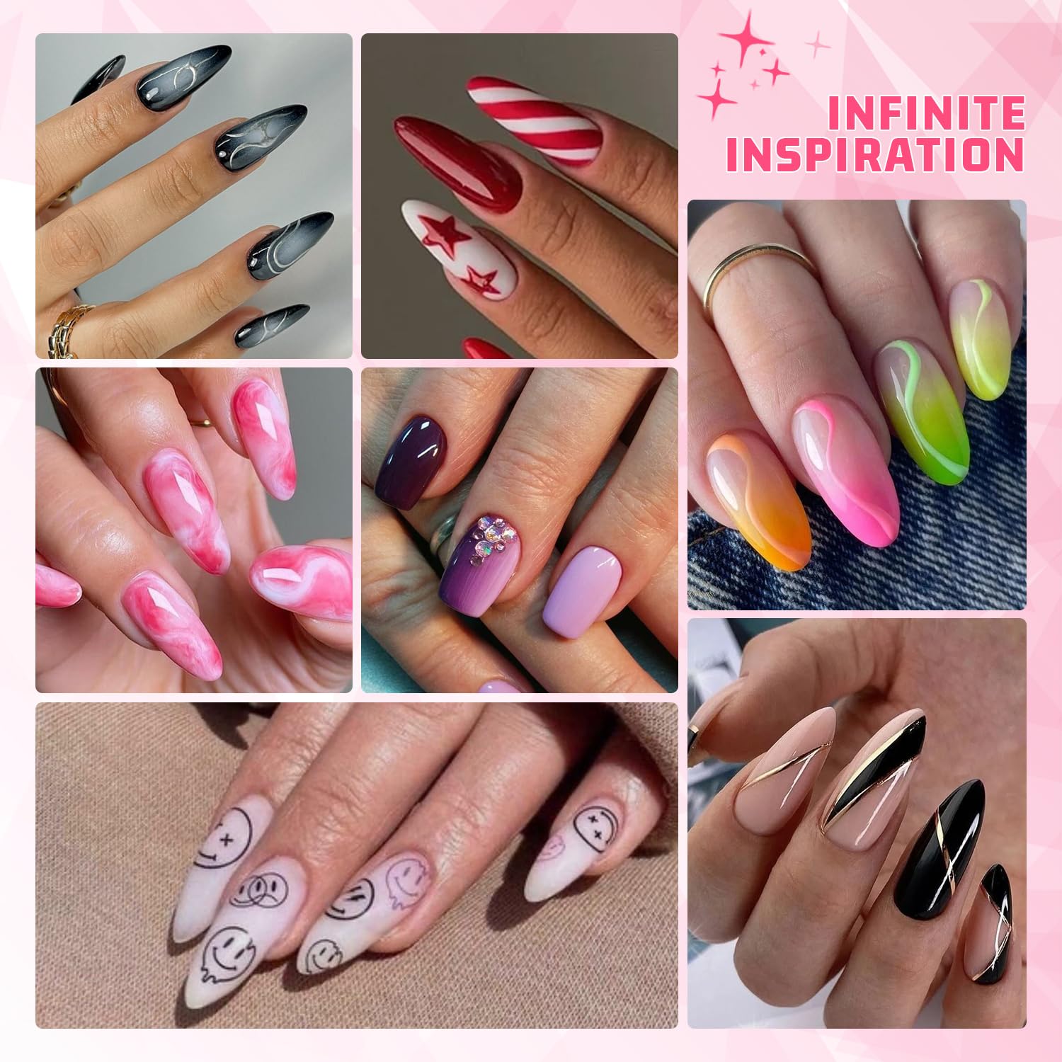 Karroy ensemble ombre ongles, dégradé fluide et amusant