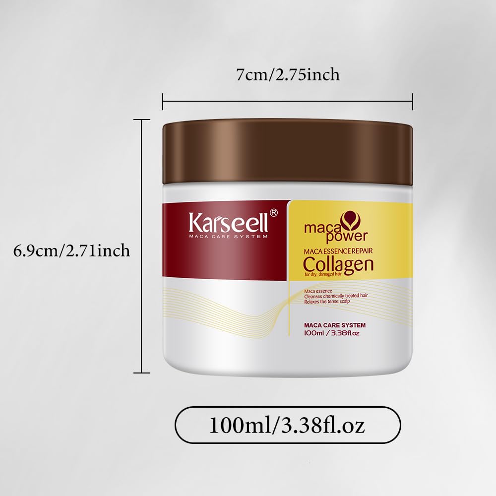 Bouteille Karseell 100 ml argan – soin réparateur pour cheveux abîmés