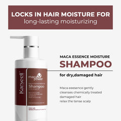 Cheveux après utilisation avec Karseell, brillance et douceur visibles.
