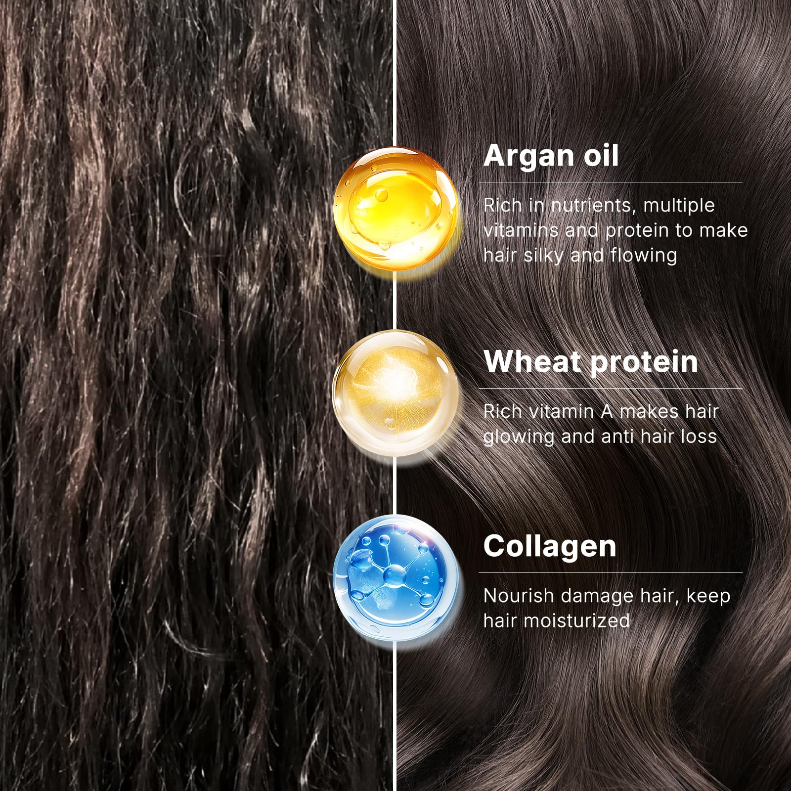 Karseell Hydratation Prolongée – cheveux plus souples et démêlés facilités.