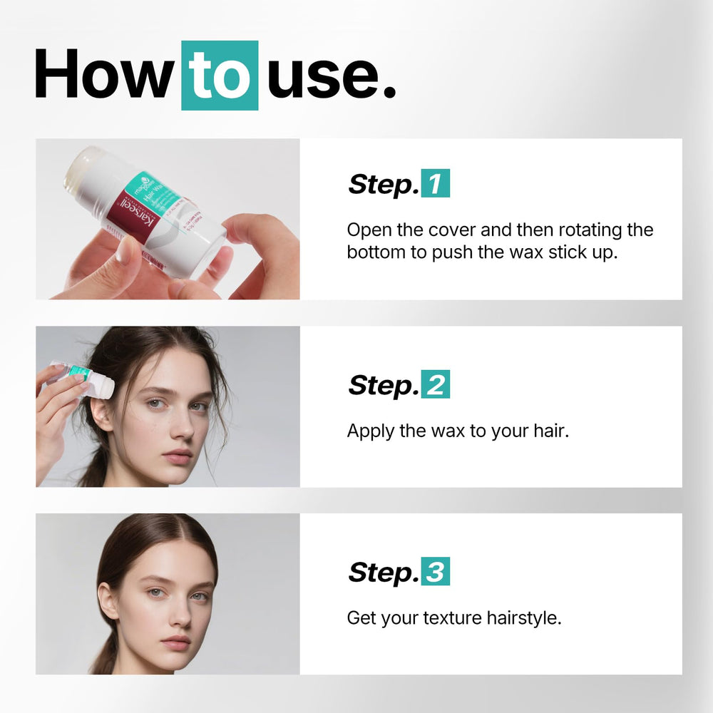 Karseell Hair Wax Stick – contrôle des frisottis et mèches disciplinées.