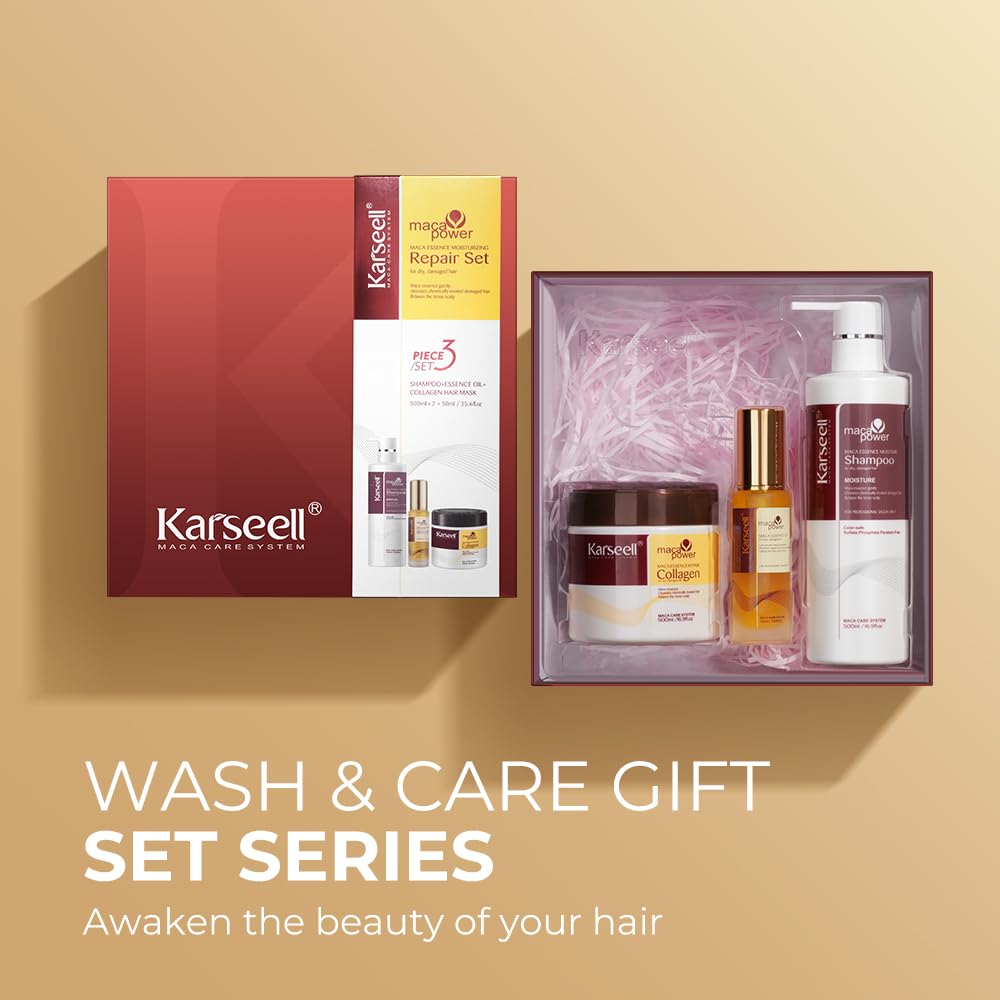Karseell Coffret Soin Cheveux – image emballage coffret, routine complète