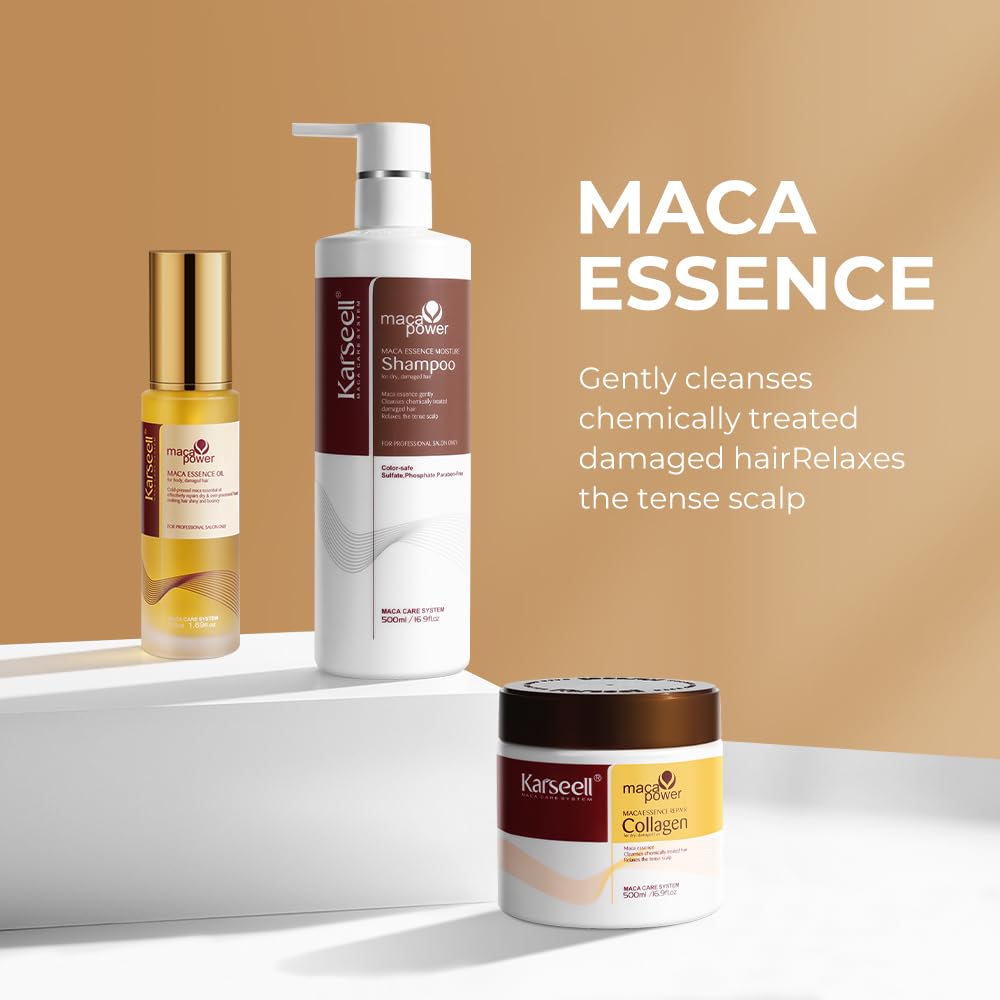 Karseell Maca Essence – flacon gros plan, revitalisation et nutrition