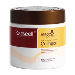 Karseell masque cheveux collagene argane pot : hydratation profonde des longueurs et des pointes.