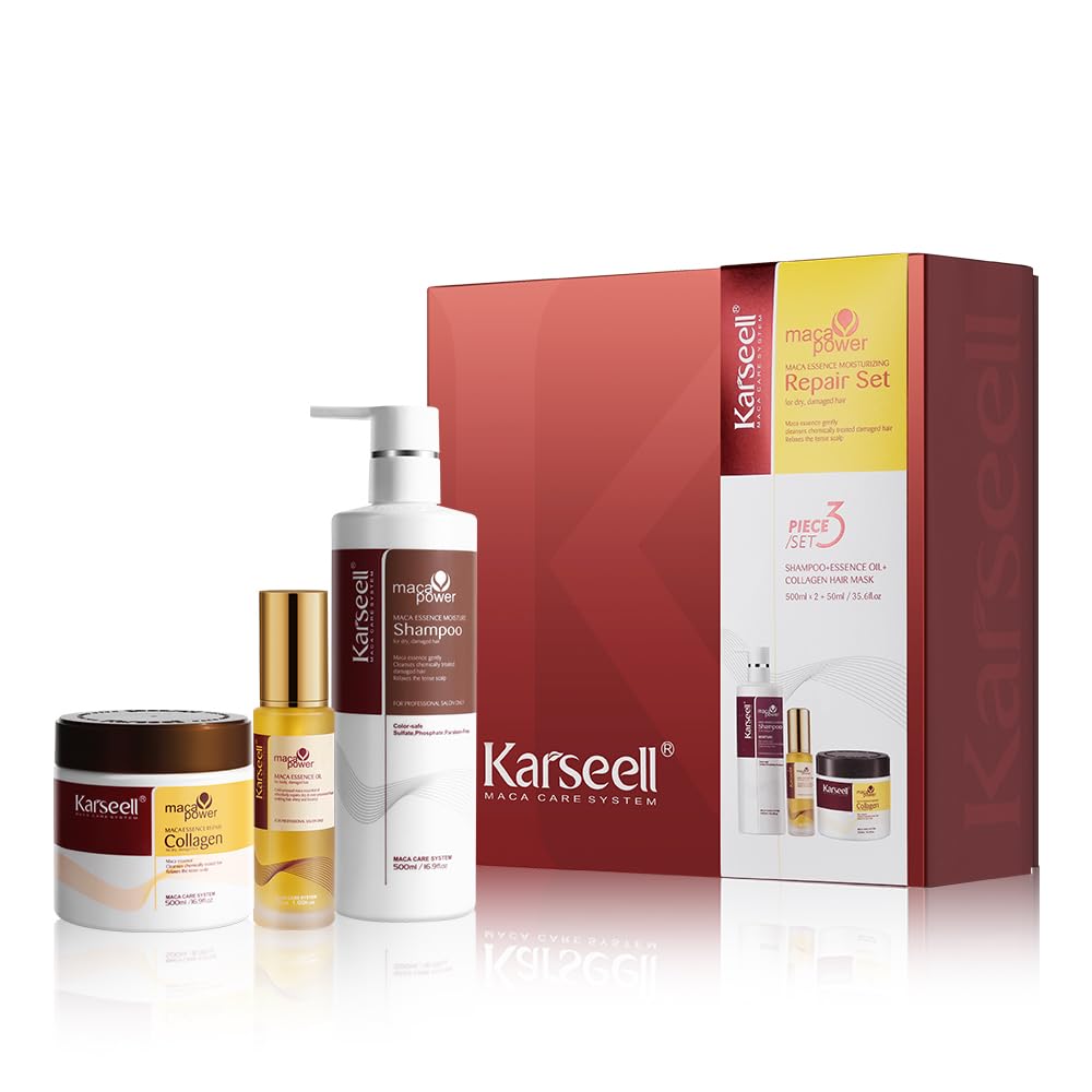 Karseell Masque Cheveux Collagène – gros plan sur la bouteille, soin profond pour cheveux secs