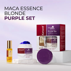 Karseell masque violet, texture riche pour cheveux doux et brillants.
