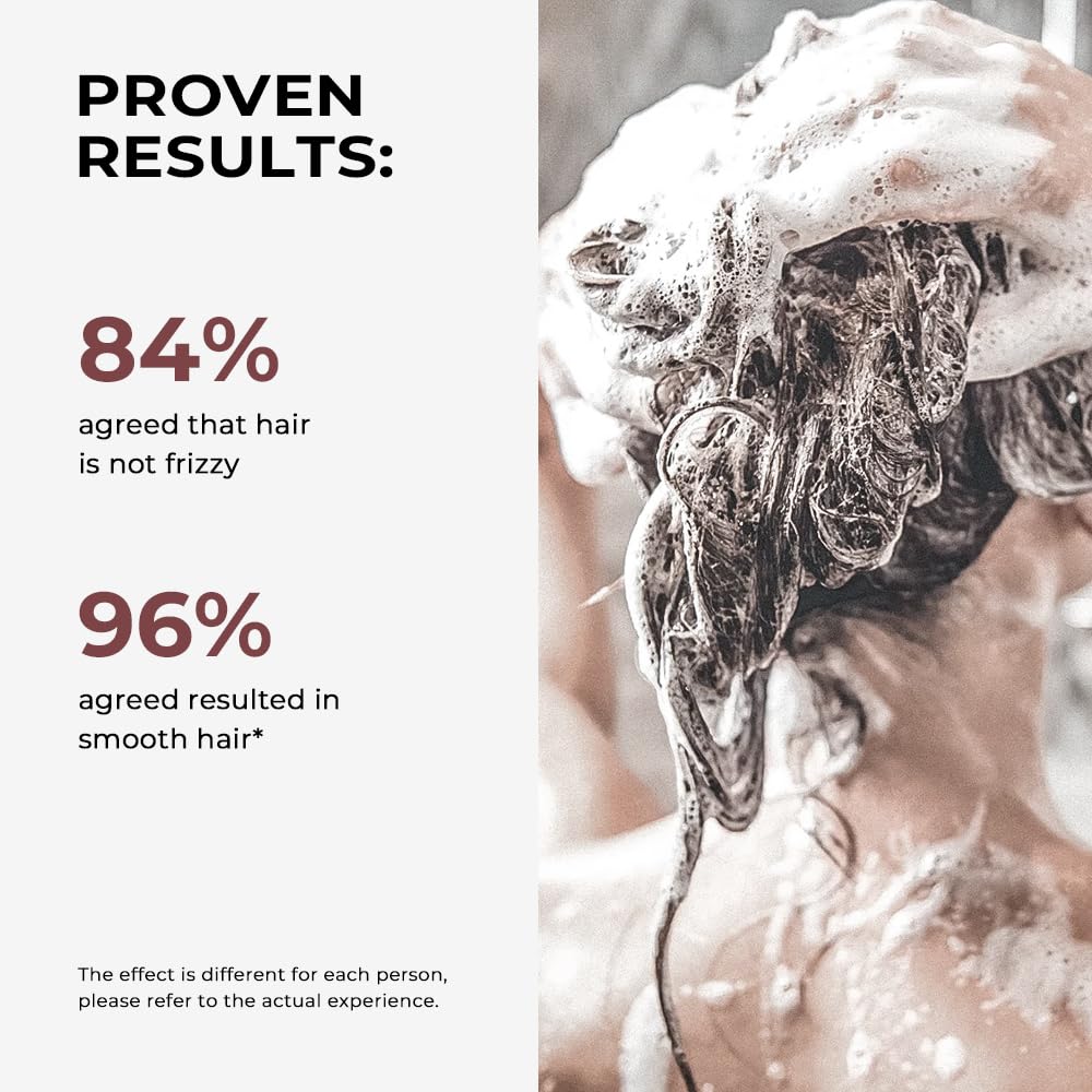 Utilisation à domicile de Karseell shampoing pour un effet salon sur les cheveux.