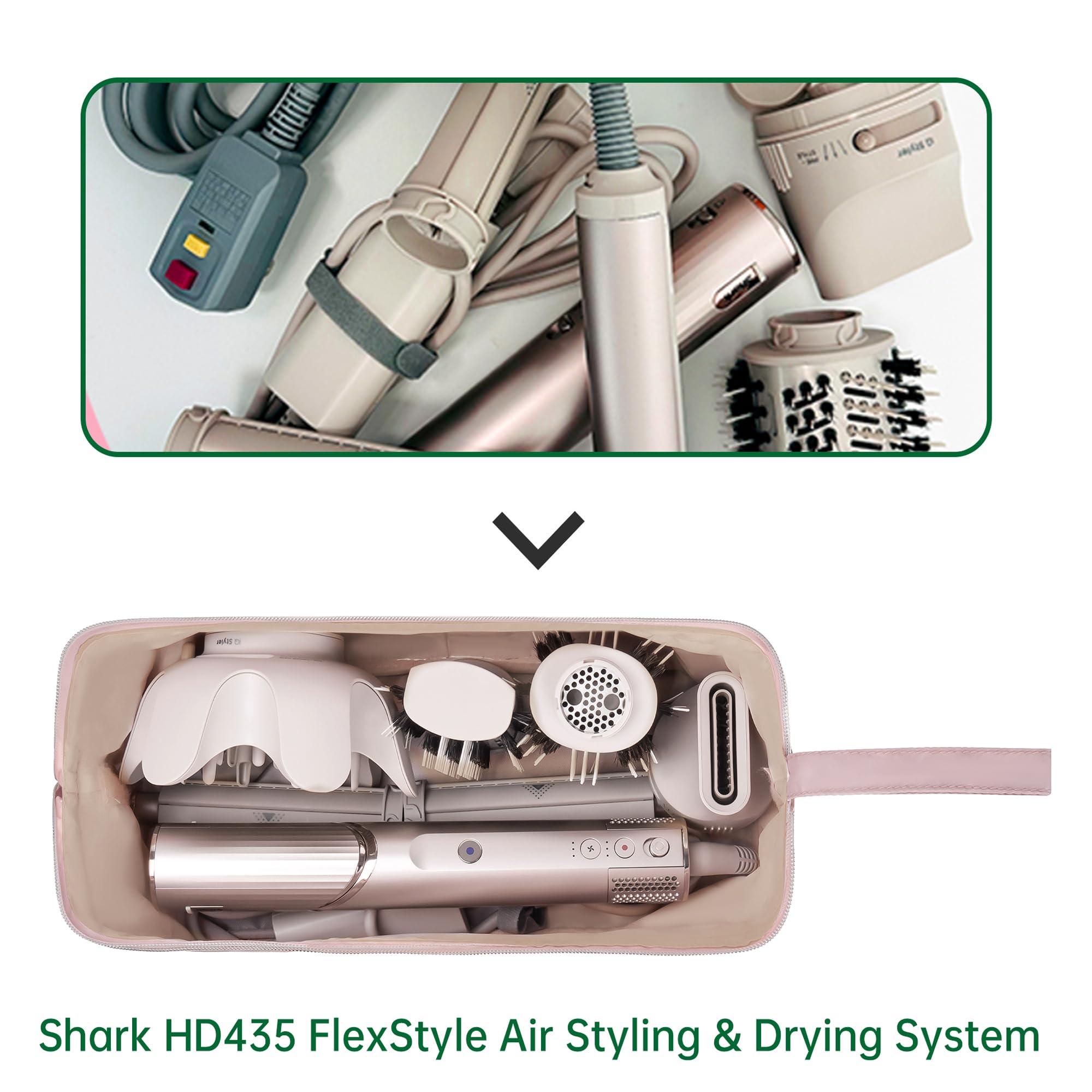 Compatibilité KarSyon avec Shark Flex Style, Dyson Airwrap et Revlon pour divers usages.