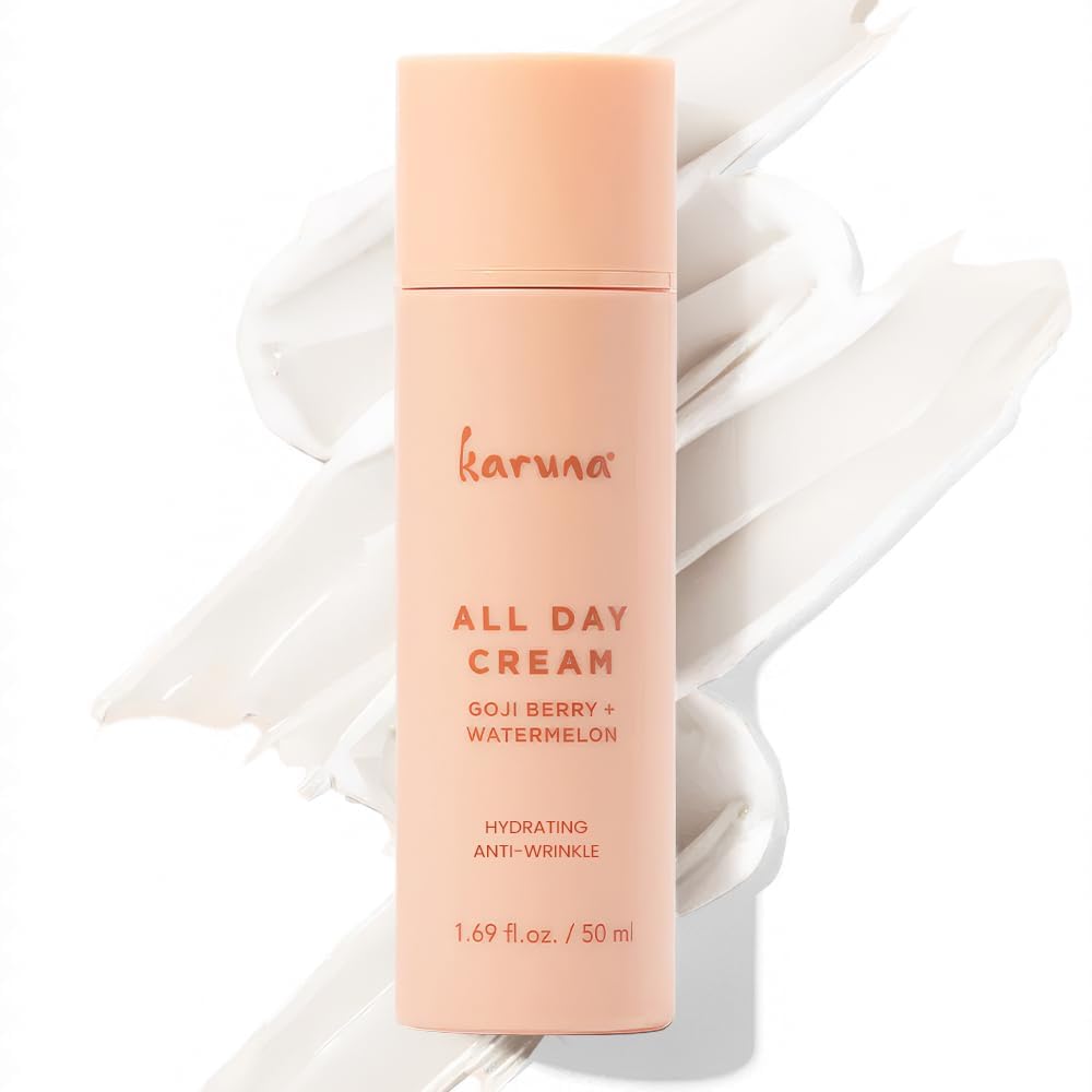 Karuna All Day Moisturizing Gel Cream texture close-up showing silky absorption for dewy skin