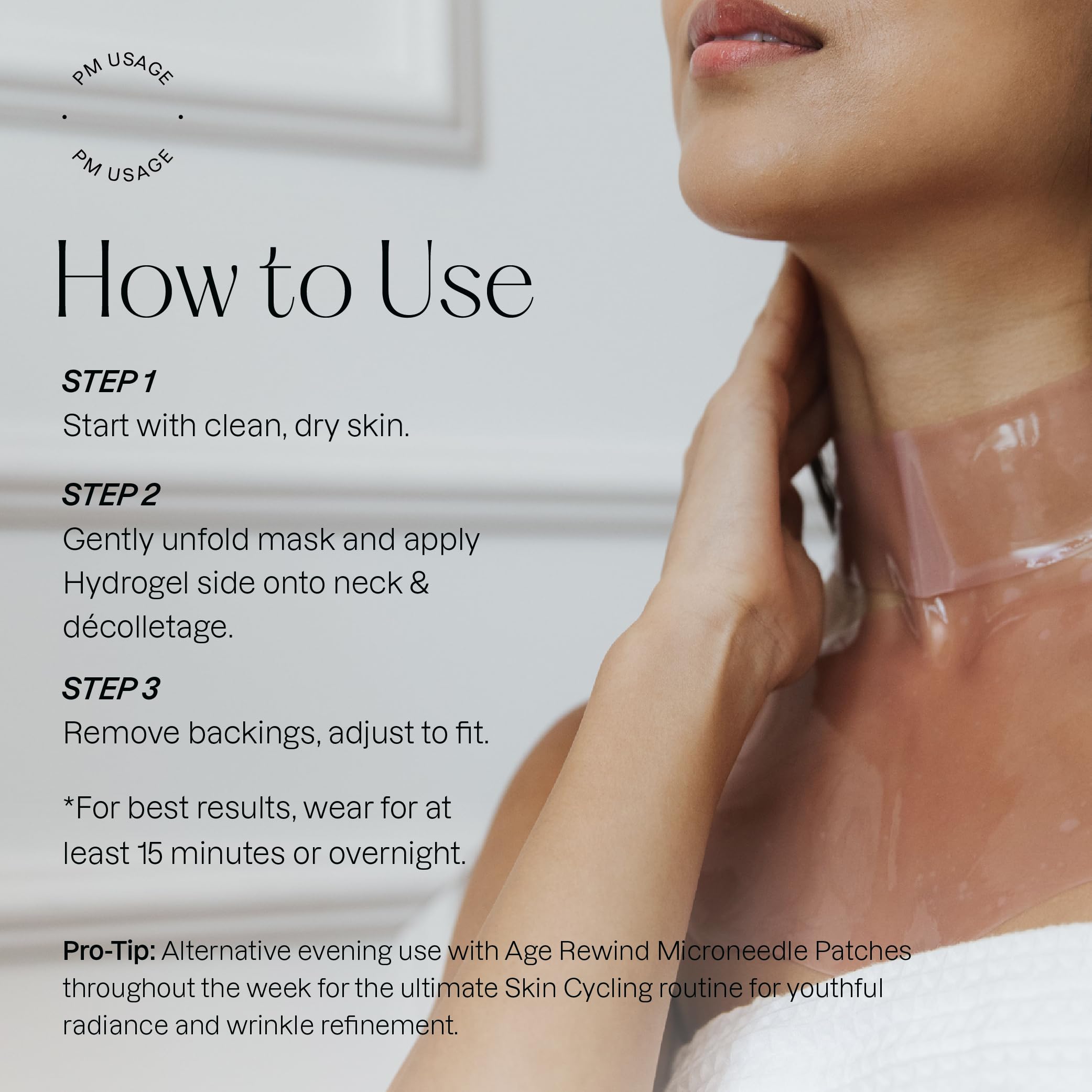 Karuna Collagen Poitrine: masque hydrogel soutenant la fermeté du buste.