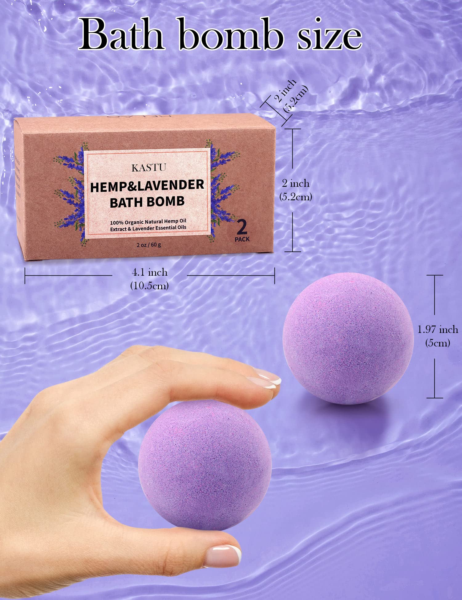 kastu bombes-bain lavande detente parfum relaxant
