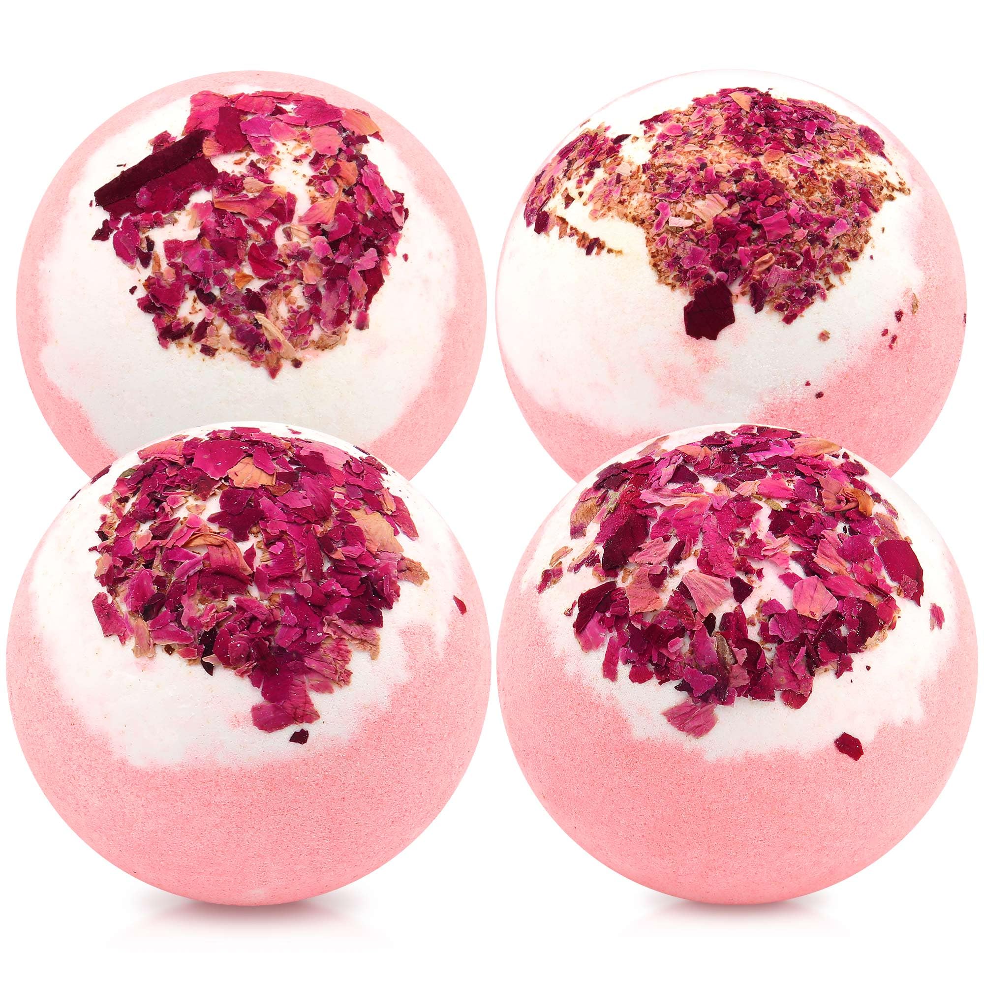Bombe de bain KASTU avec rose sèche dans un ensemble cadeau