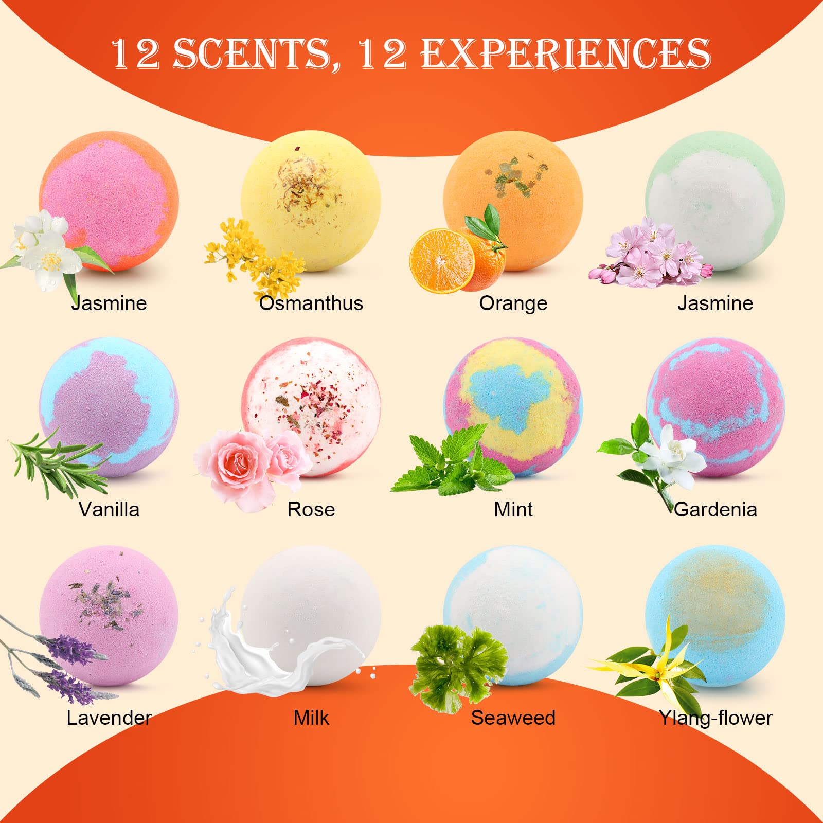 Boules de bain KASTU Vanille Menthe Rose – parfum durable.