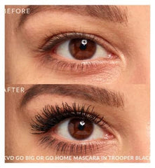 Go Big or Go Home Mascara Trooper Noir offre une tenue longue durée et couleur saturée.