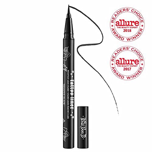 Kat Von D Tattoo Liner Waterproof en noir Trooper pour un regard intense et durable.
