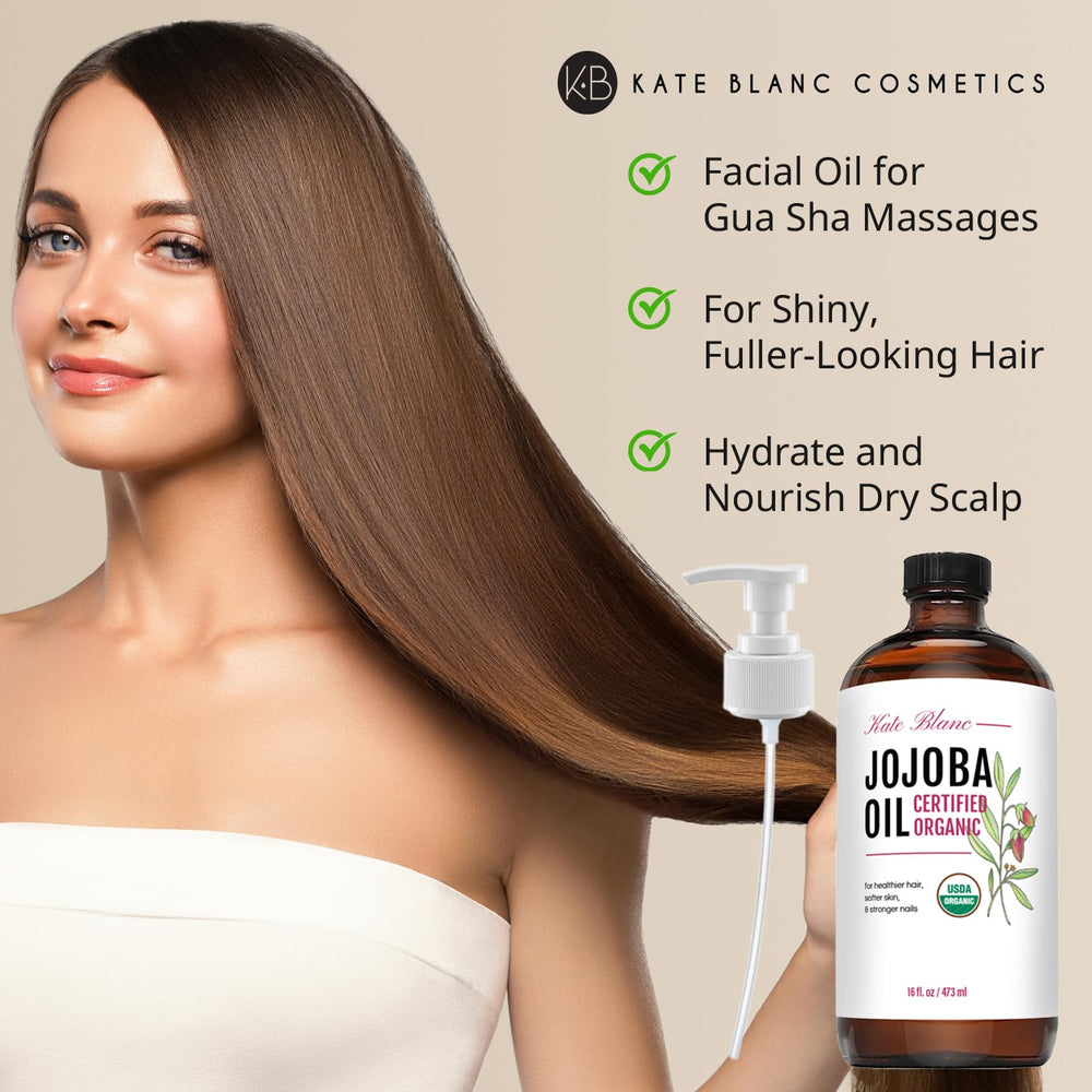 Soin cheveux et barbe naturel Kate Blanc Cosmetics, nourrissant cuir chevelu.