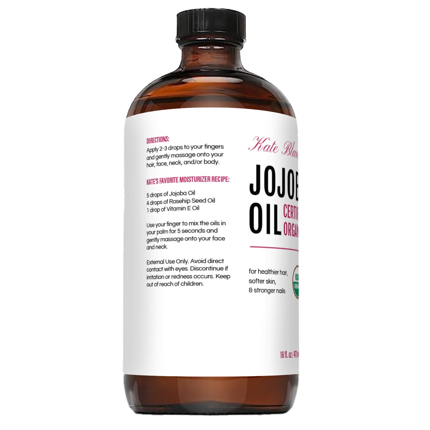 Soin des cuticules et lèvres avec Kate Blanc Cosmetics huile jojoba bio.