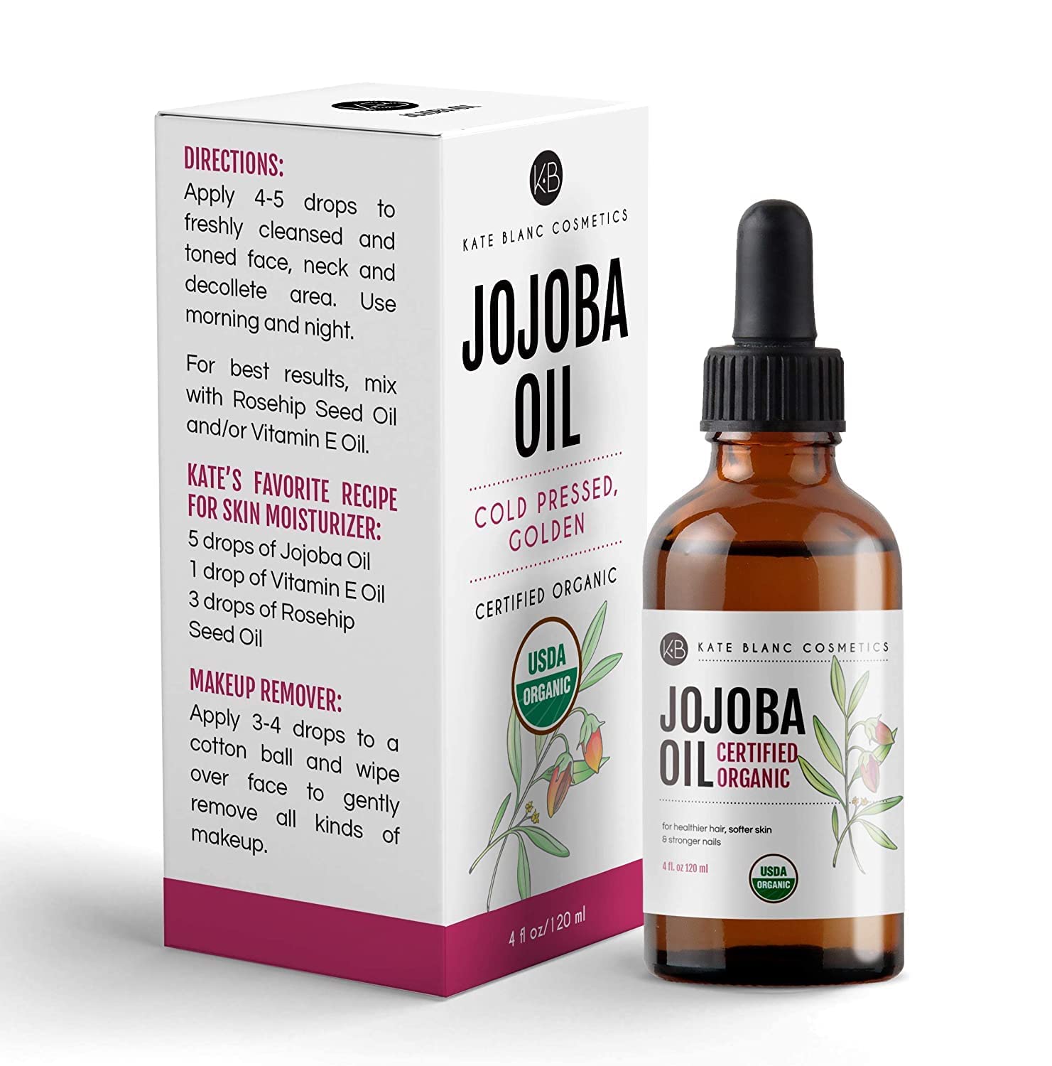 Kate Blanc Cosmetics huile jojoba routine beauté naturelle et pratique