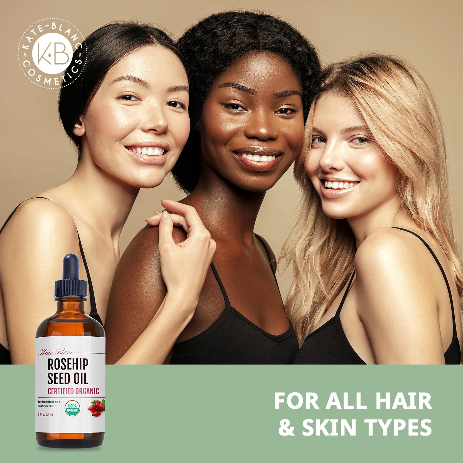 Peau plus élastique et équilibrée grâce à Kate Blanc Cosmetics huile rose musquée