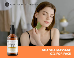 Kate Blanc Cosmetics huile vitamine E, amélioration légère de la texture cutanée.