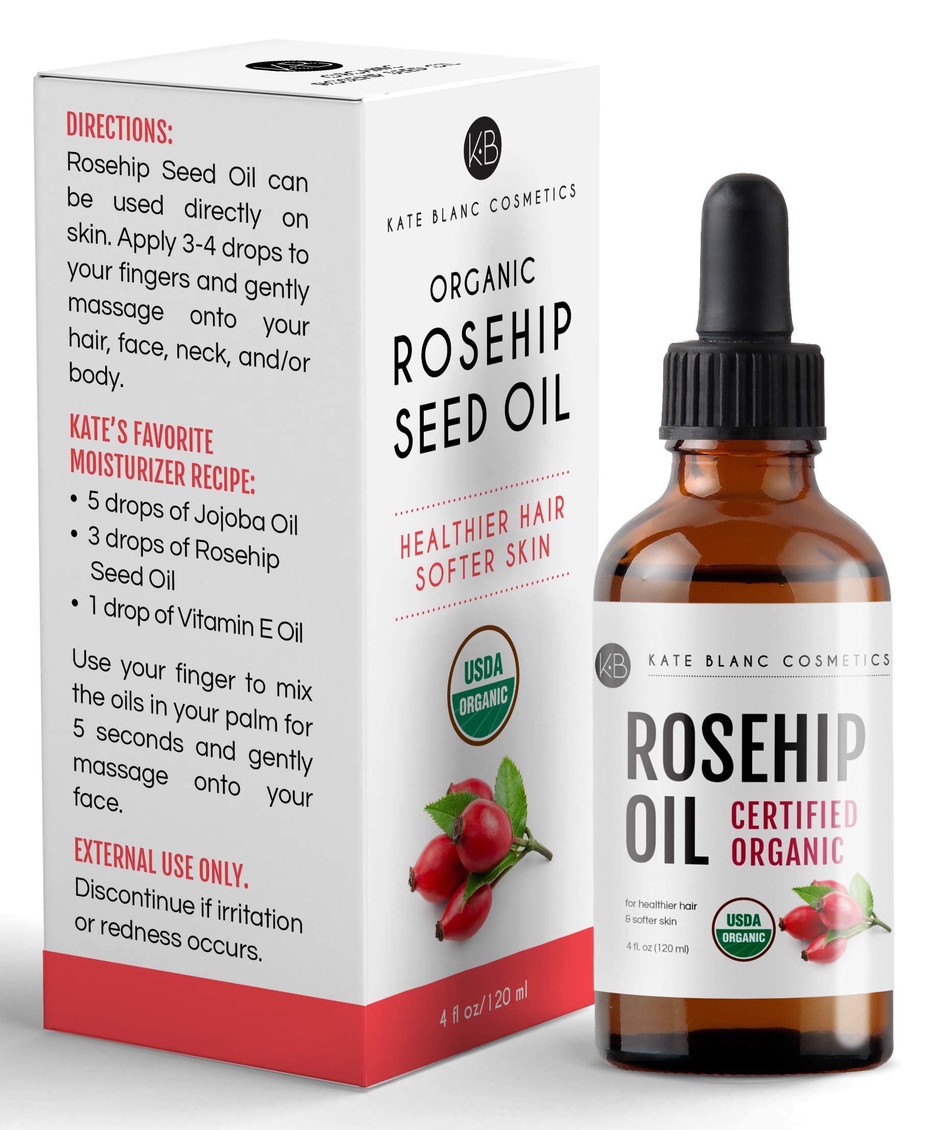 Kate Blanc Cosmetics Rosehip Oil – ongles-cuticules, soin nourrissant.
