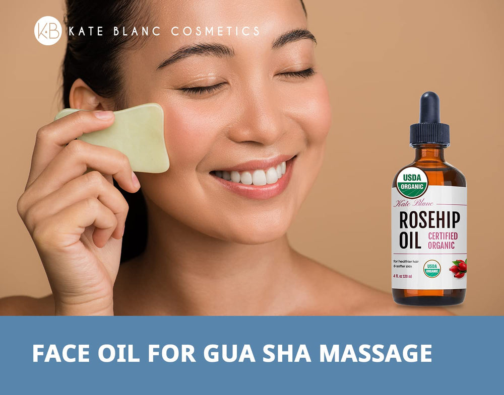 Kate Blanc Cosmetics Rosehip Oil – pré-step-dermaplaning, préparation douce pour la peau.