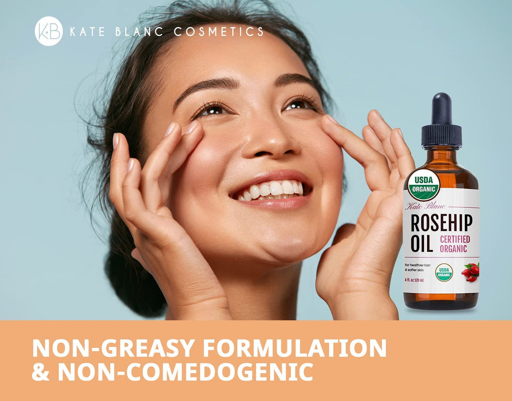 Kate Blanc Cosmetics Rosehip Oil – peau-eclat, glisse-douce pour gua sha.