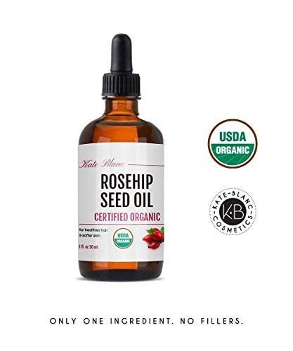Kate Blanc Cosmetics Rosehip Oil – visage-quotidien, routine hydratante efficace.