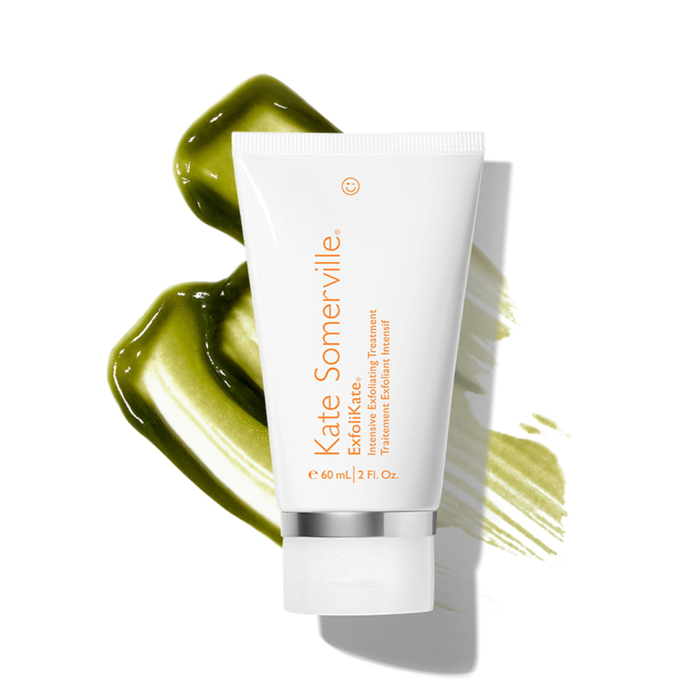 Kate Somerville Exfolikate gommage visage bouteille, peau plus nette après utilisation