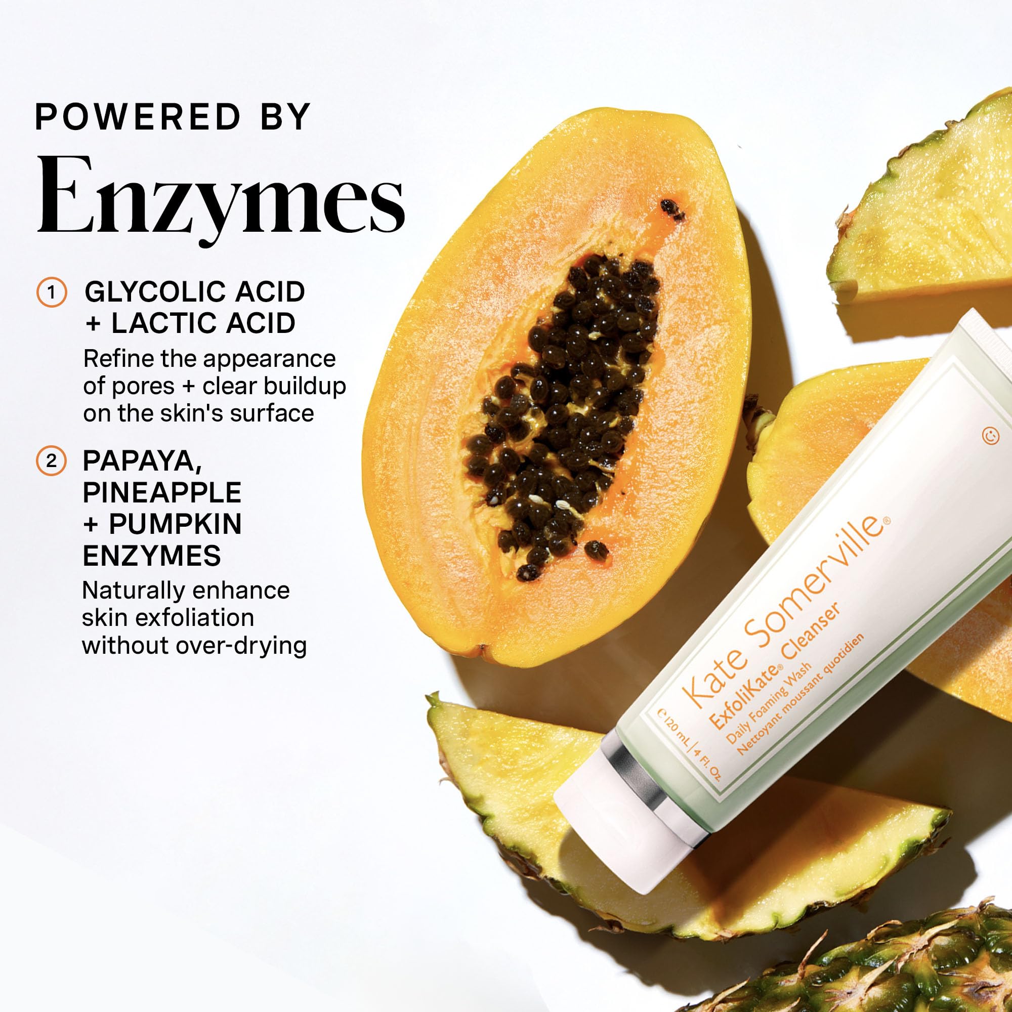 Exfolikate nettoyant moussant, texture douce adaptée à une routine quotidienne.