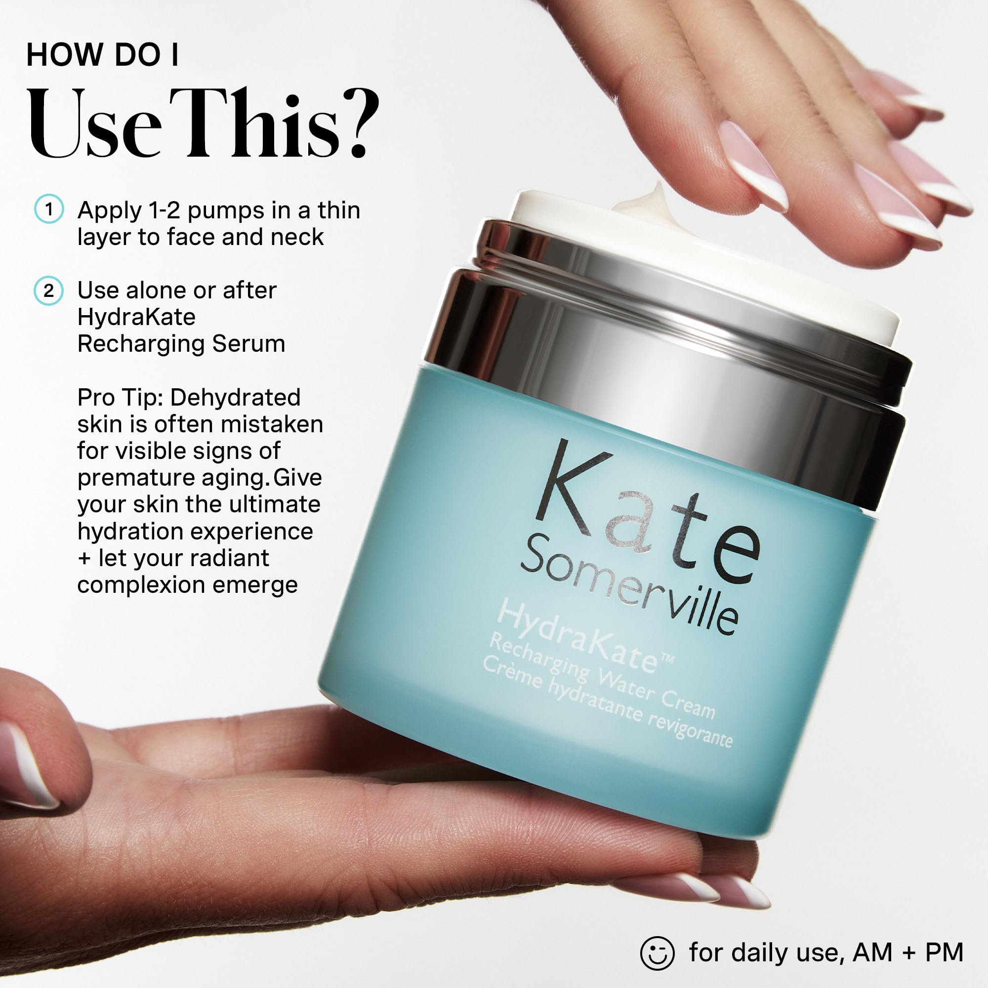 Kate Somerville HydraKate – extrait d'algue bleue pour soutenir l'éclat.
