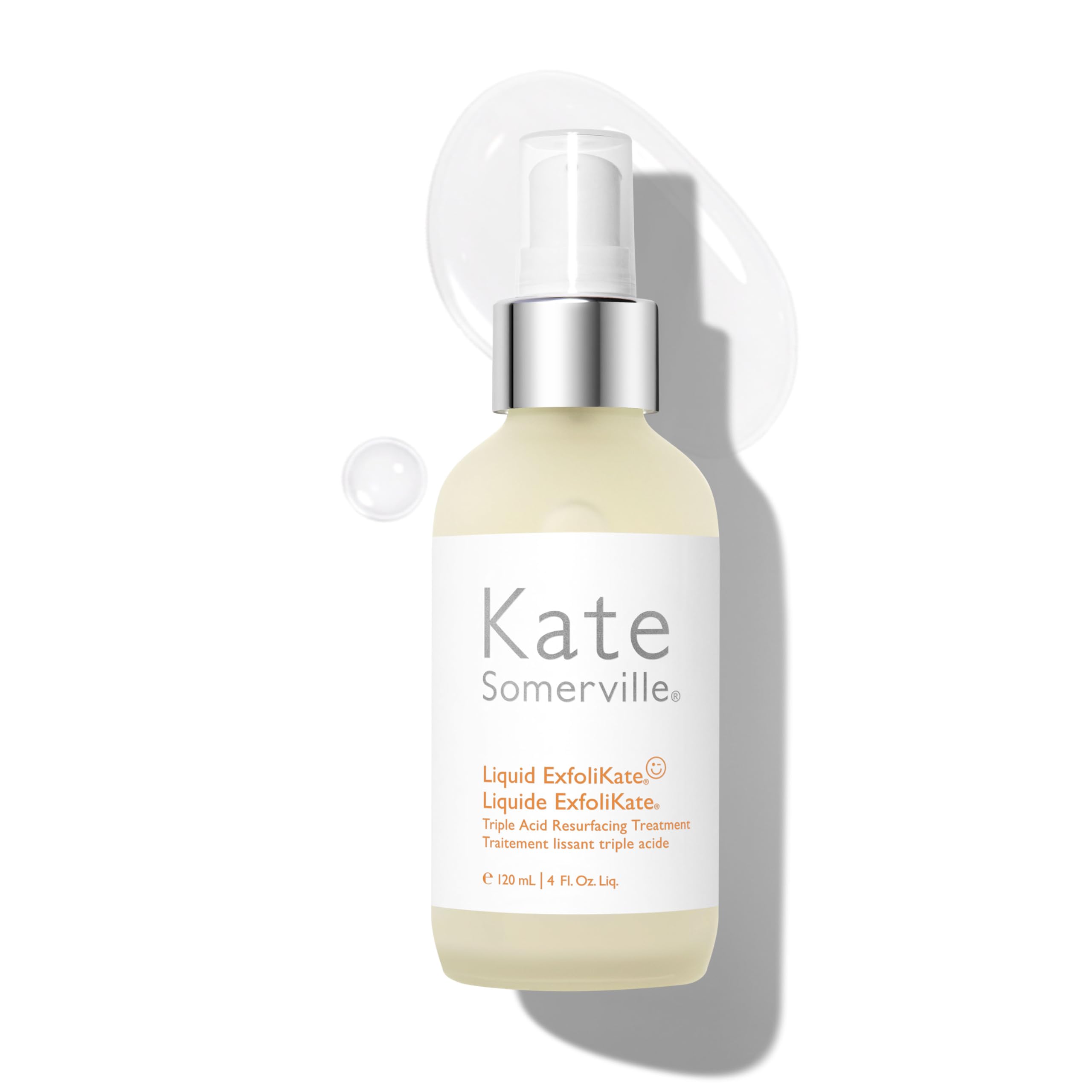 Bouteille Kate Somerville Liquid ExfoliKate prête à l’emploi pour exfolier en douceur.
