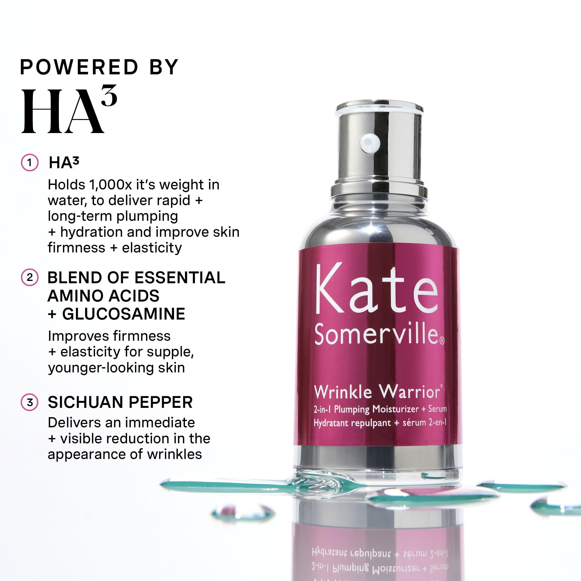 Kate Somerville Wrinkle Warrior, appli-matin: préparation parfaite pour la peau.