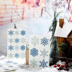 Kathfly tatouages flocon-neige front offrent une touche raffinée d’hiver.