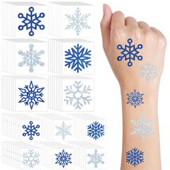 Kathfly tatouages temporaires flocon-neige scintillants pour visage et corps.
