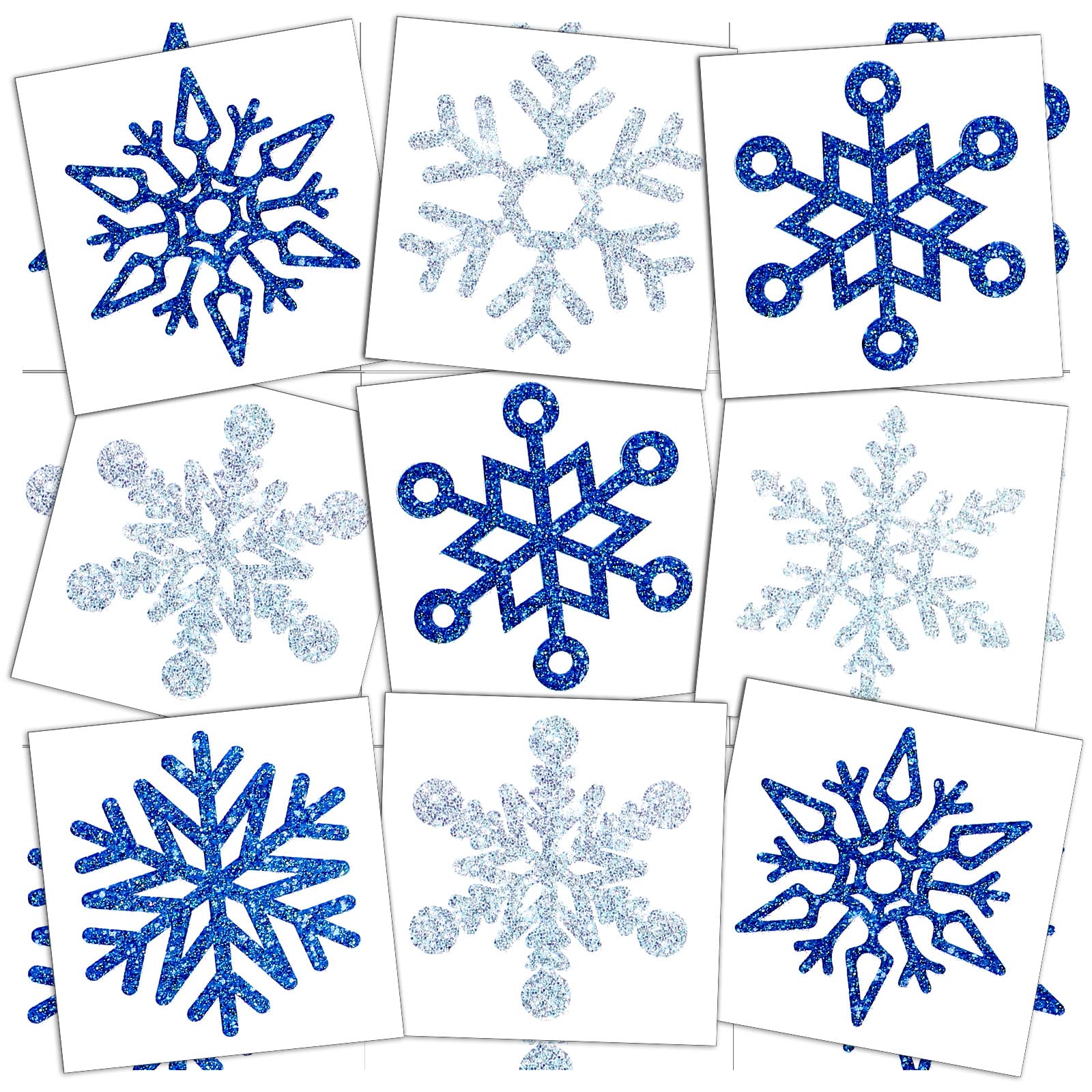 Kathfly flocon-neige tatouages hivernaux conviennent aux salons, foyers et fêtes.
