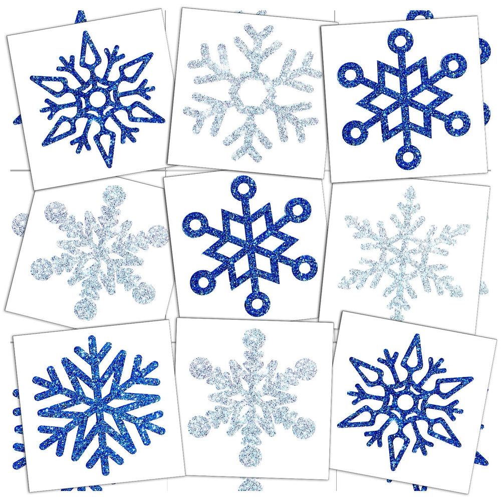 Kathfly flocon-neige tatouages hivernaux conviennent aux salons, foyers et fêtes.