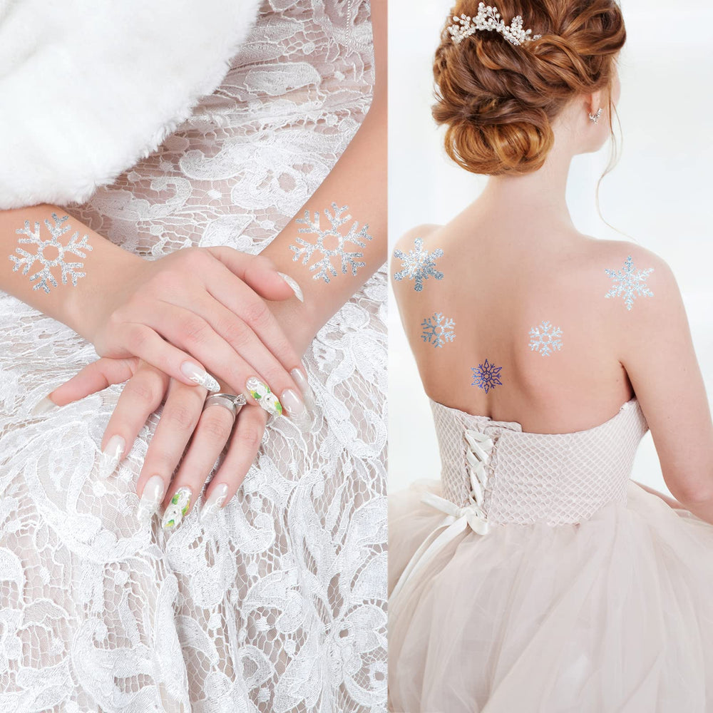 Kathfly tatouages flocon-neige visage et joues restent confortables et sûrs.