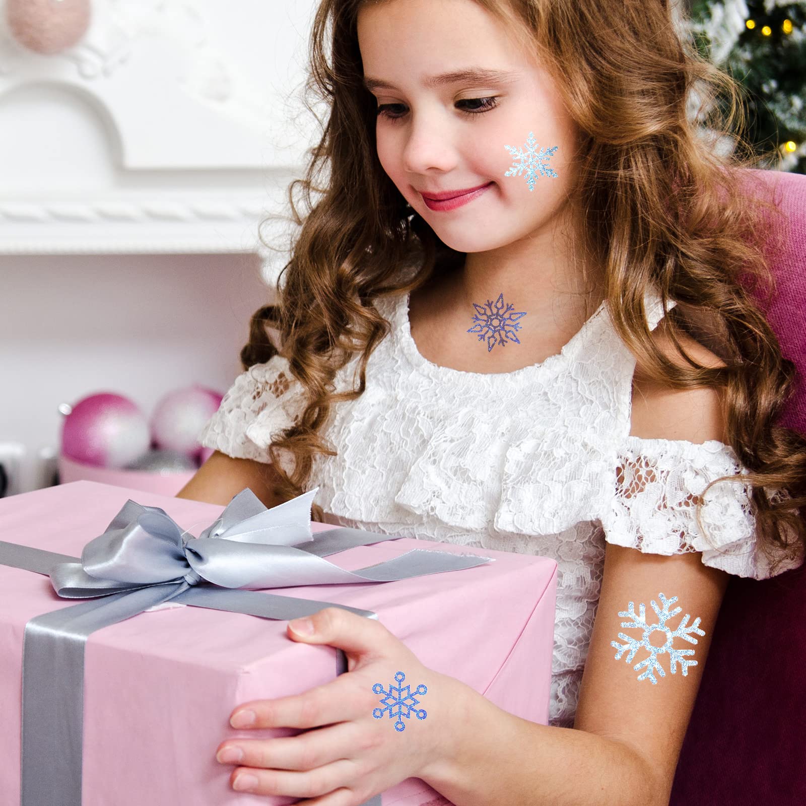 Kathfly tatouages flocon-neige pour pieds et chevilles ajoutent une touche hivernale.