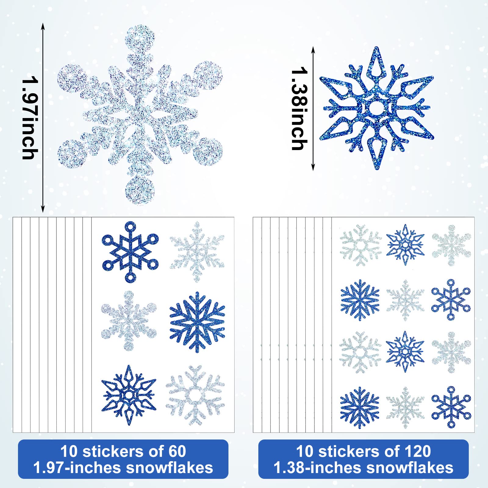 Kathfly flocon-neige pour le visage, look hivernal festif et élégant.