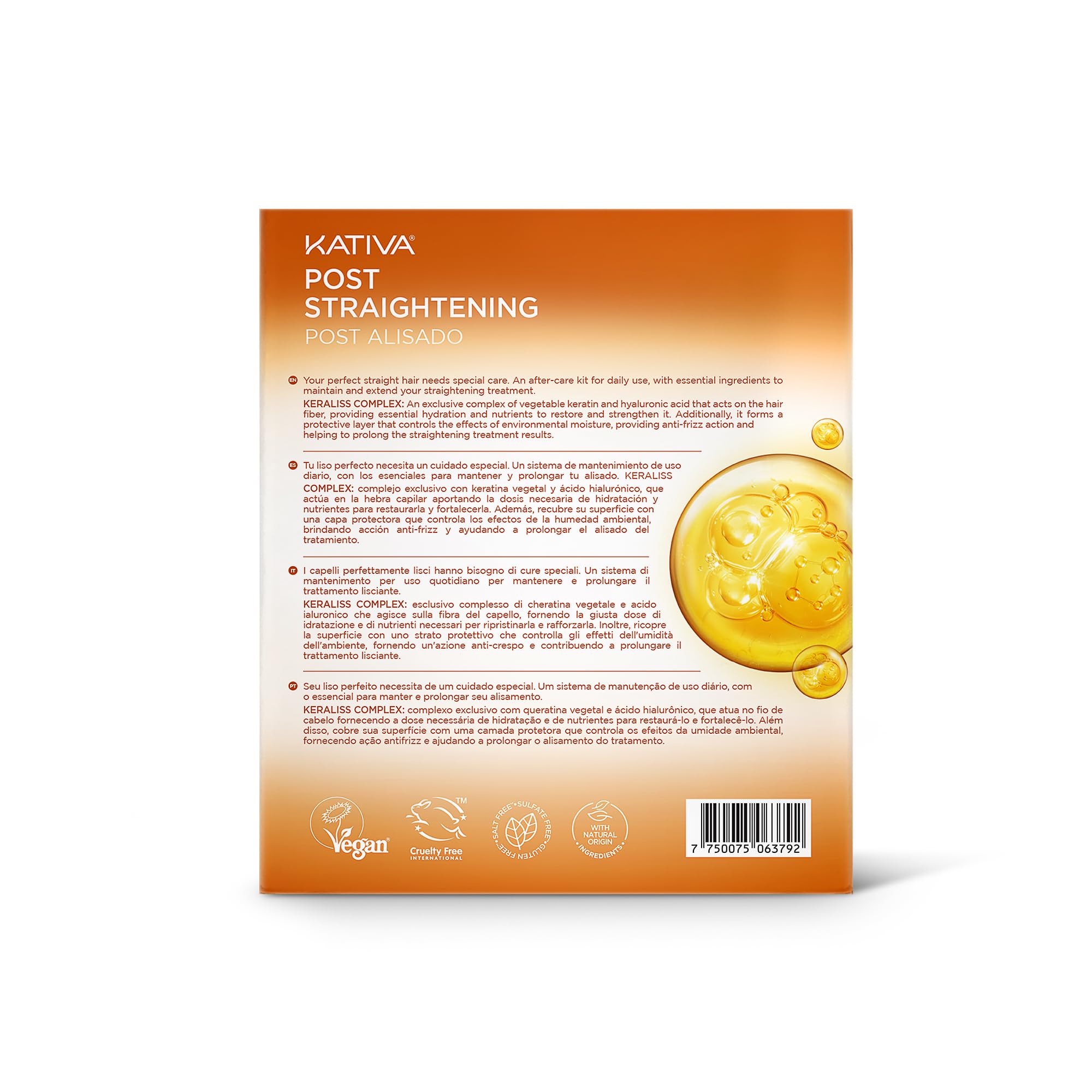 Kit post-lissage Kativa – présentation et conseils d’utilisation pratiques.