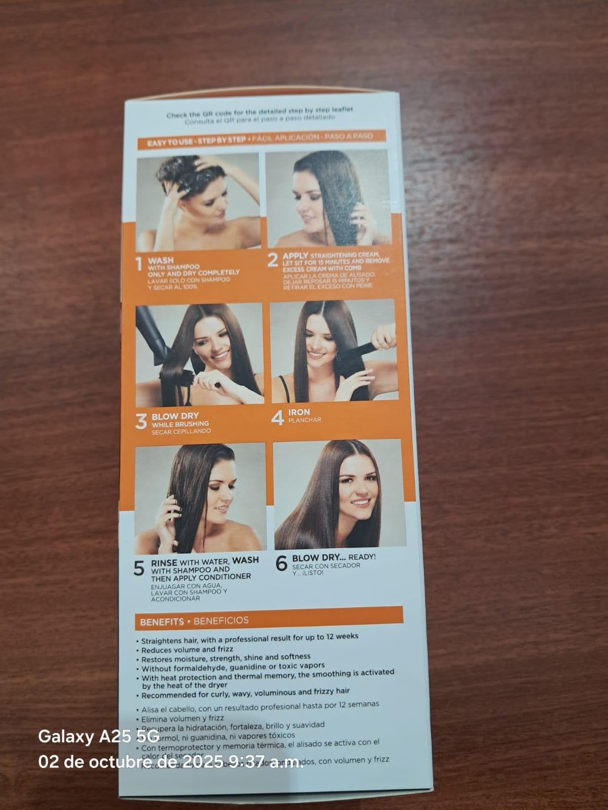 Kativa kit avant/après cheveux – démonstration de lissage à domicile