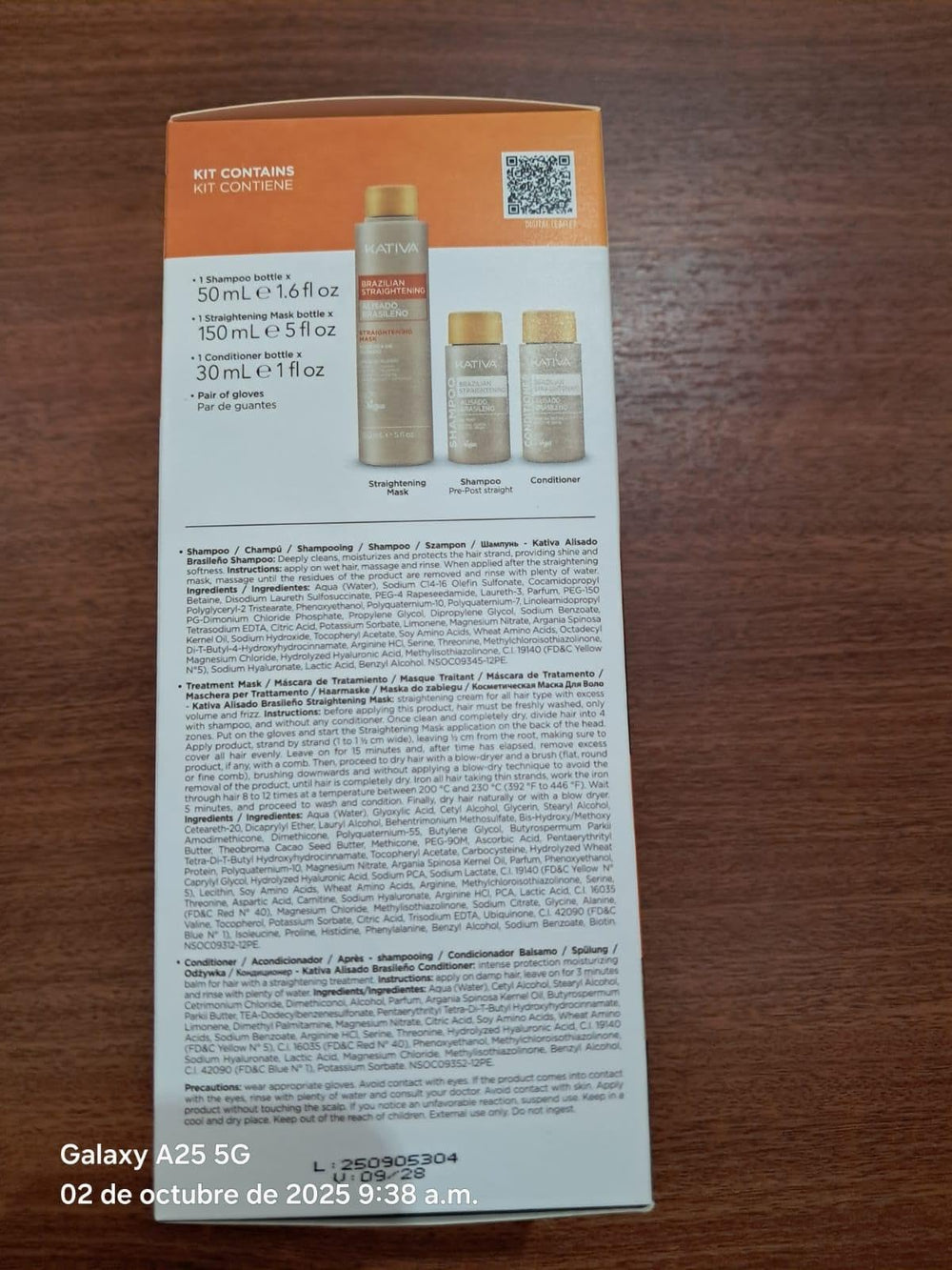 Kativa kit flacons sérum lissage – application précise et efficace