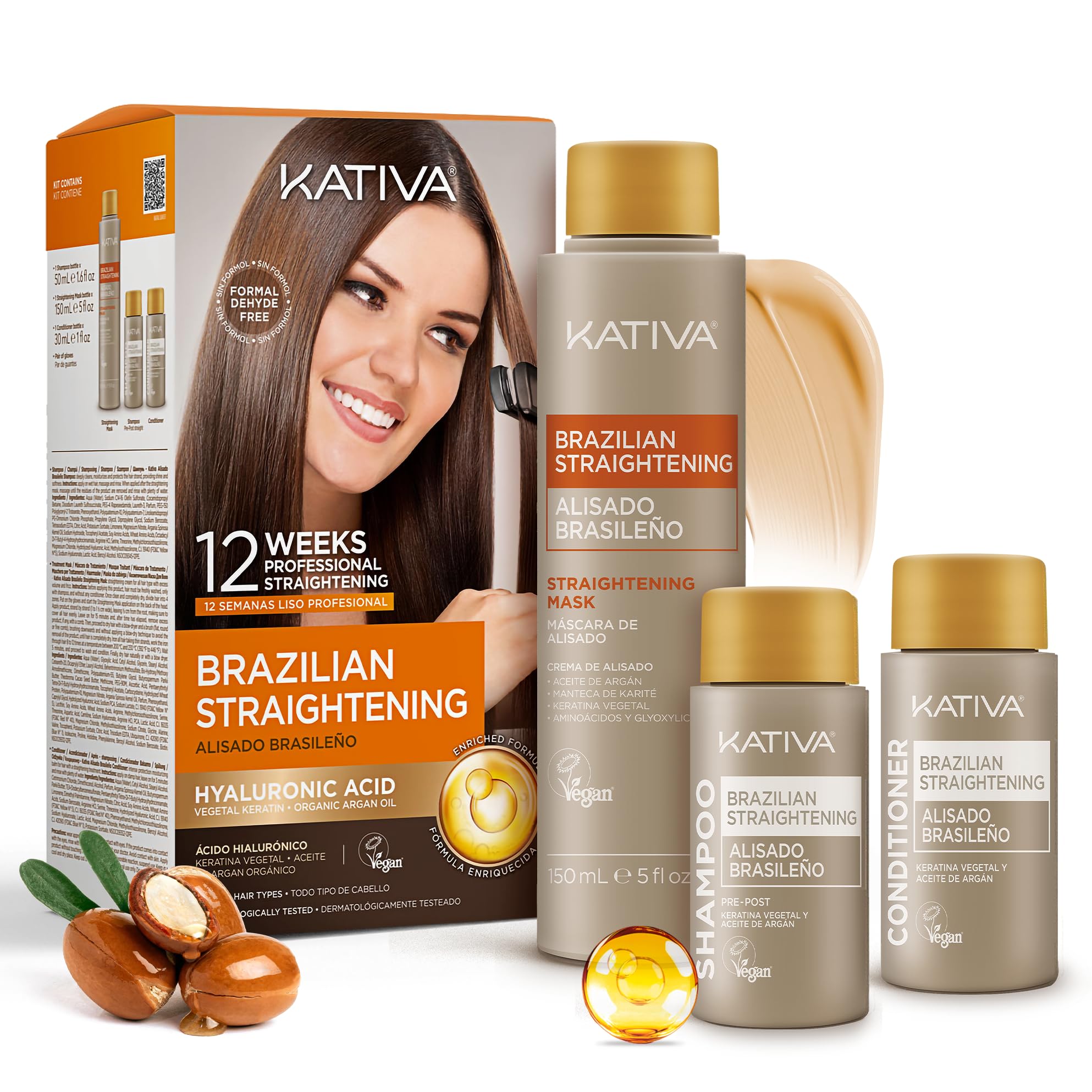KATIVA protection anti-frizz contre l’humidité pour aspect discipliné
